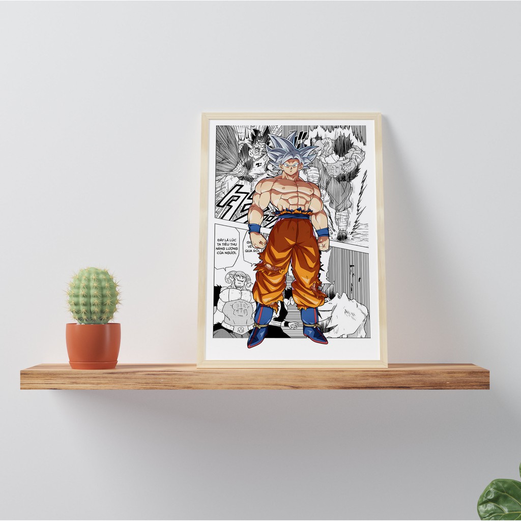 Poster Dragon Ball Cao Cấp - Poster Bảy Viên Ngọc Rồng - Có Sẵn Keo Dán - Bền Màu - Có Cán Bảo Vệ Chống Xước