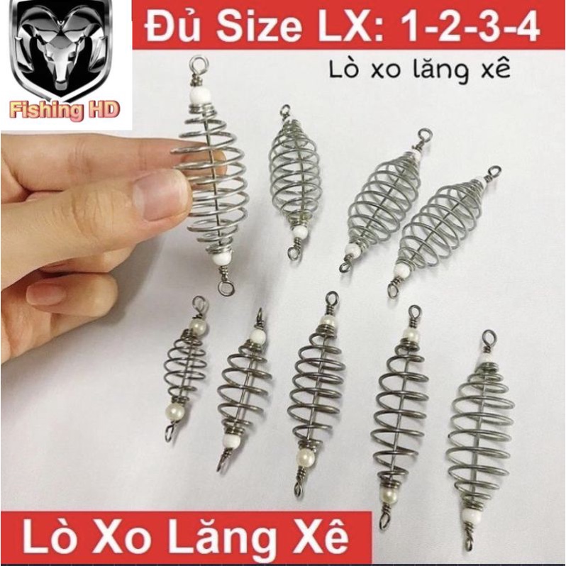 Combo 5 Lò Xo Lăng Xê Lò Xo Câu Lăng Xê Thép Siêu Bền Giá Rẻ PK22 đồ câu FISHING_HD