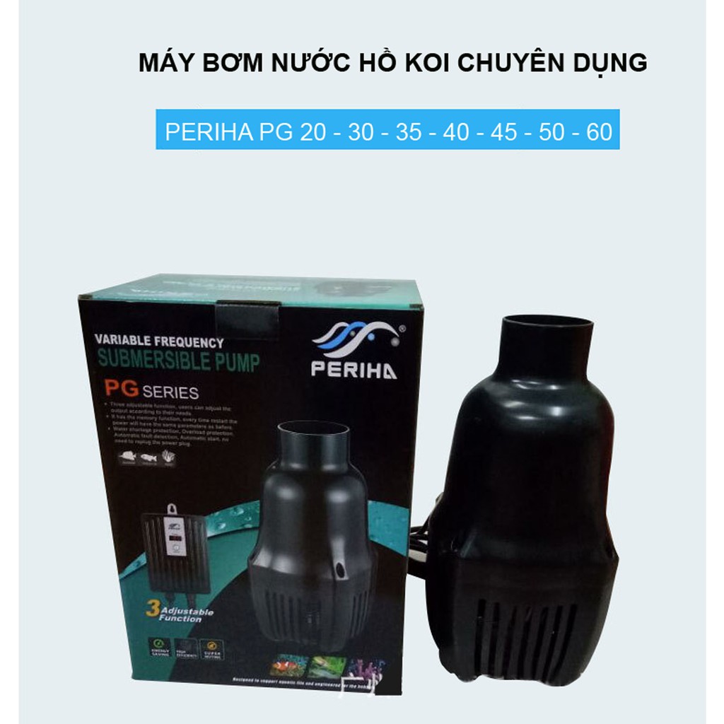 Máy bơm nước PERIHA PG 50 cao cấp, công suất mạnh , tiết kiệm điện, dùng cho bể cá, hồ thủy sinh, Hồ Cá Koi. BH uy tín