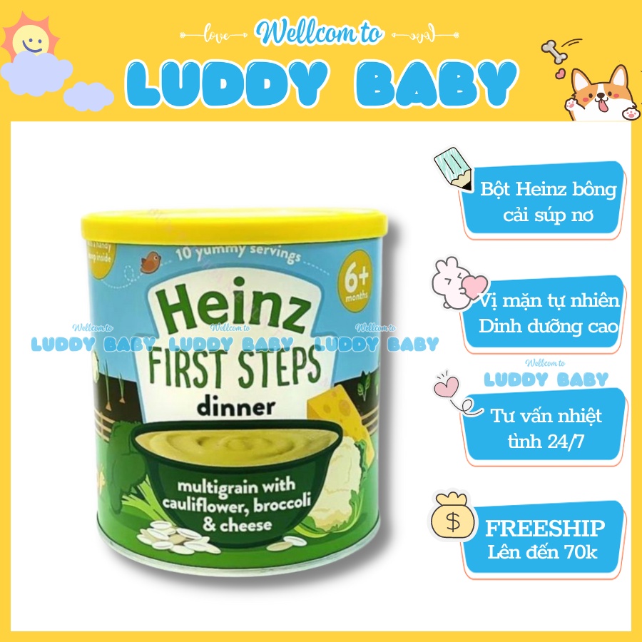 Bột Ăn Dặm Heinz Anh Vị Mặn Cho Bé Từ 6 Tháng Hộp 200G (Date 2023)