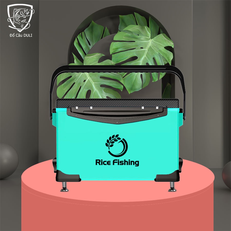 Thùng Câu Đài Rice Fishing Đa Năng Thể Tích 29L Nắp Thùng Carbon, trọng lượng nhẹ, giữ nhiệt tốt KK-42