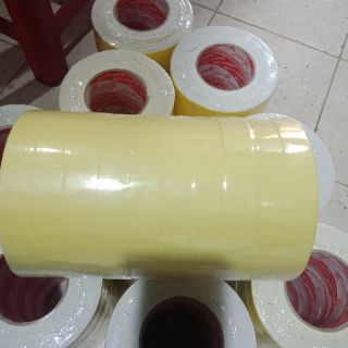 Băng Keo 2 Mặt Xốp 2,4cm Màu Vàng