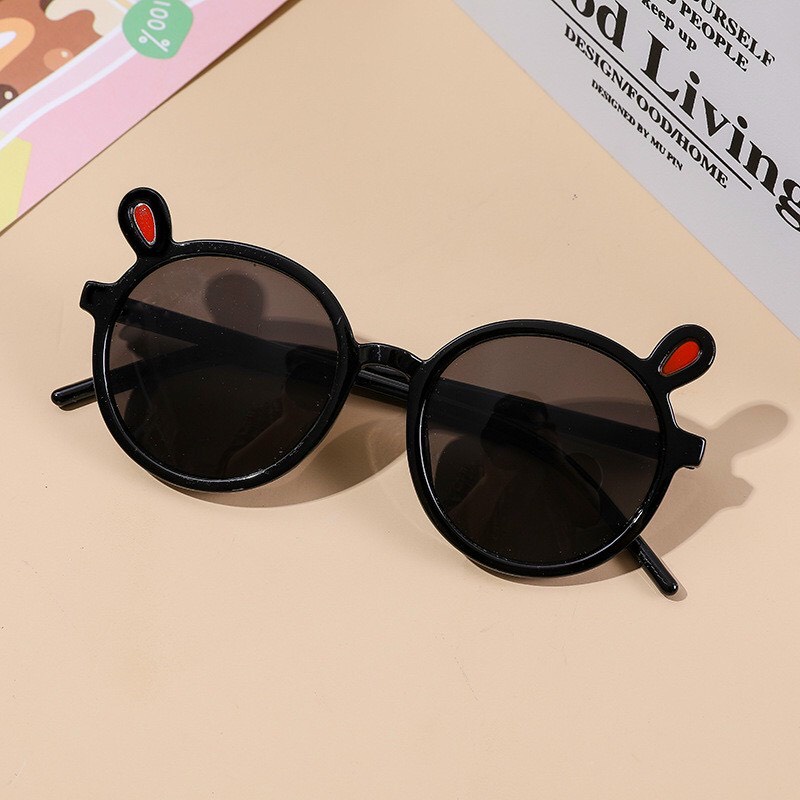 Mắt kính thời trang tai thỏ chống nắng tia UV, chống bụi cho bé trai và bé gái - Kính râm đi nắng đáng yêu cho bé