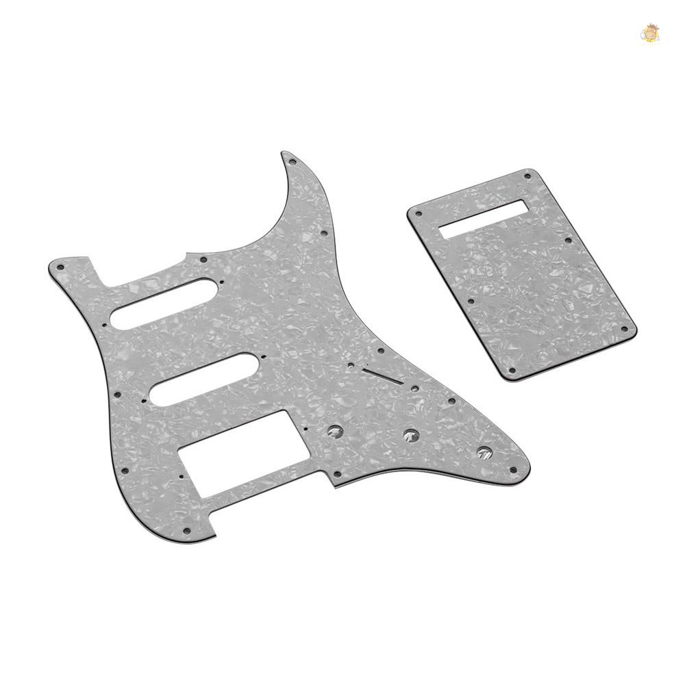 Bộ Miếng Bảo Vệ Pickguard Cho Đàn Guitar Điện Us ST Màu Trắng Đính Ngọc Trai Trắng