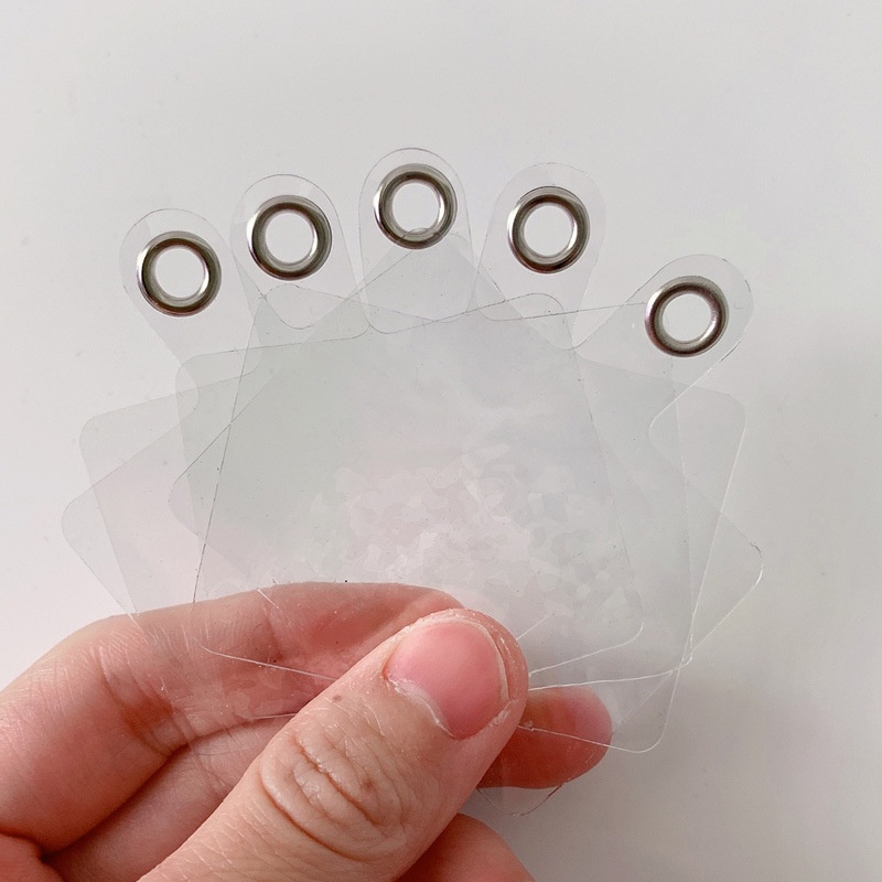 Set 5 Dây Đeo Điện Thoại Trong Suốt Bằng PVC Chống Thất Lạc