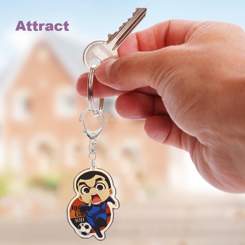 SF In stock Anime Blue Lock Acrylic Keychain New Cartoon Figure Double Sided Pendant Keyring Collections Key Chain