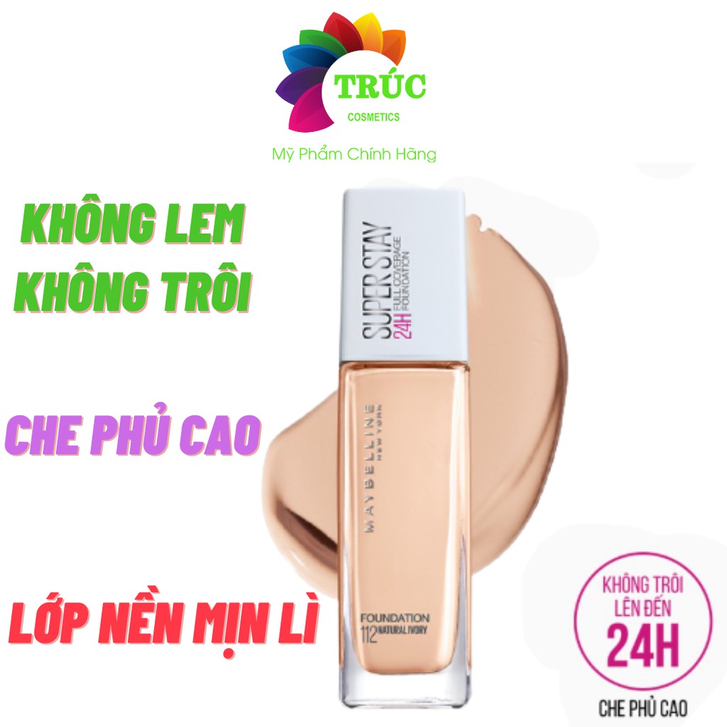 Kem Nền Lâu Trôi Maybelline SuperStay Long Lasting Full Coverage Foundation 30ml