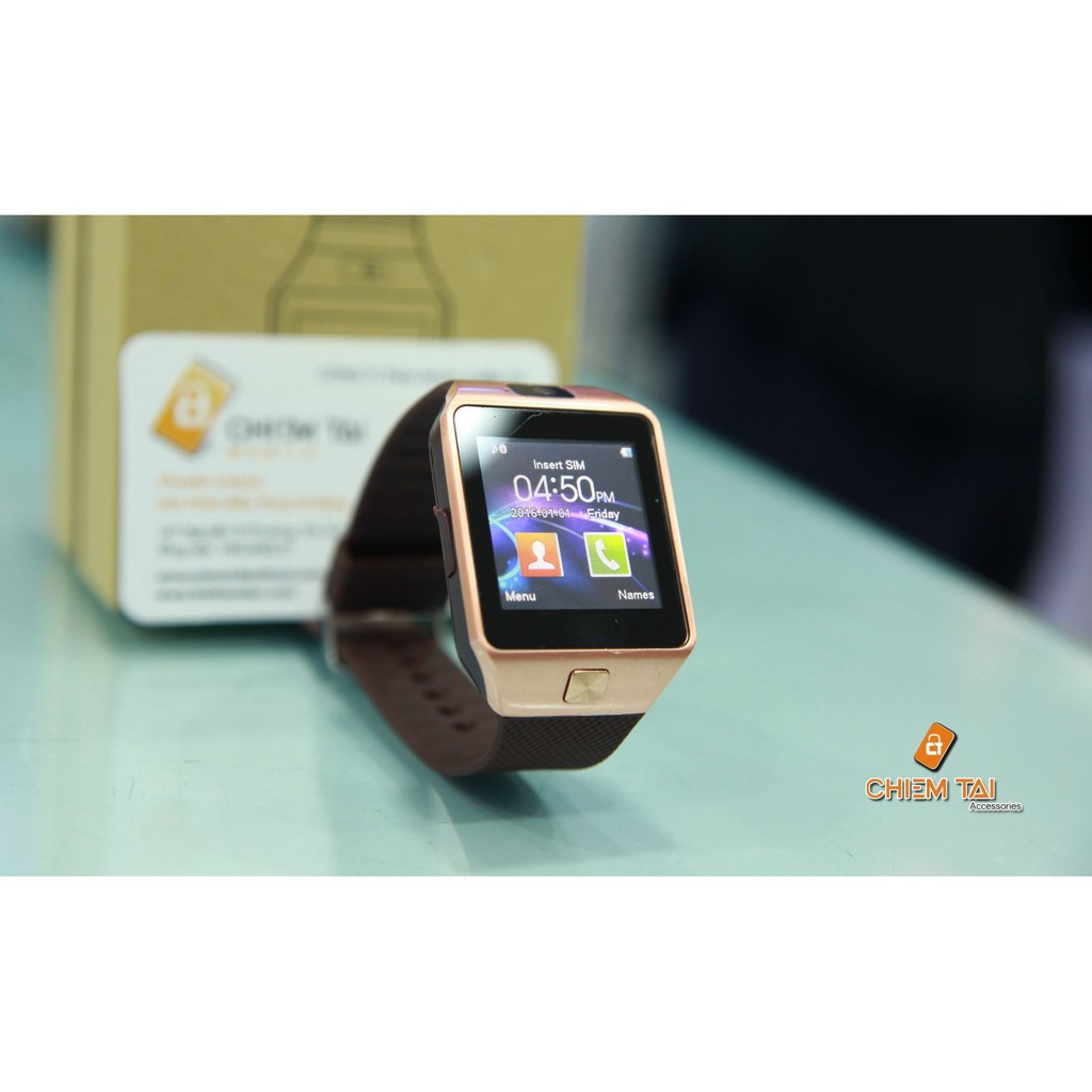 30% GIẢM Bộ đồng hồ thông minh Smart Watch DZ09 màu Nâu