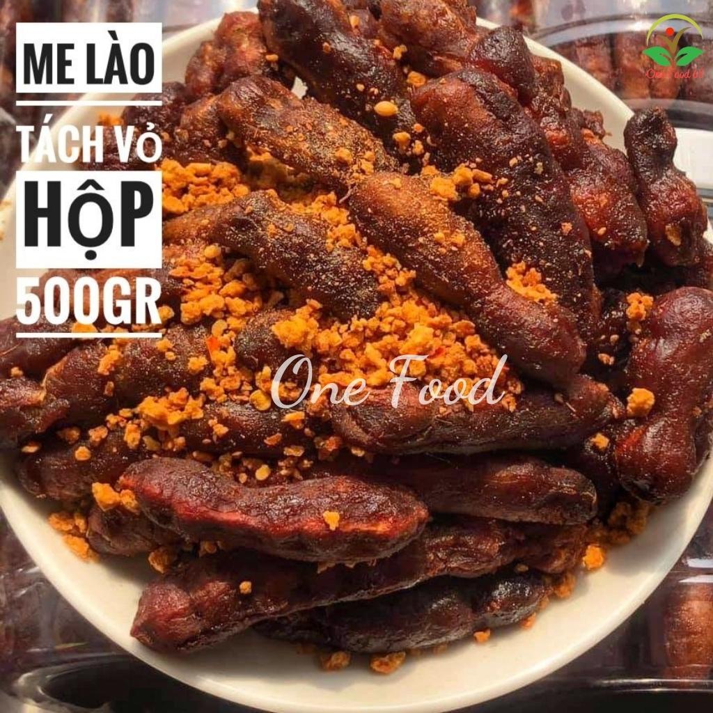 Me Lào Sấy Mộc Kèm Muối Ớt, Me Lào Tách Vỏ Một Nắng Tặng Kèm Muối Tôm Onefood68