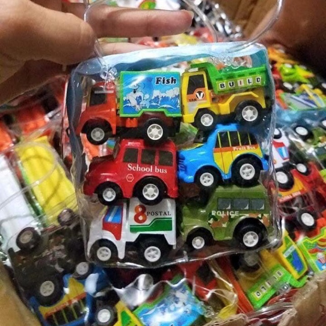 Bộ Đồ Chơi 6 oto Chạy Dây Cót
