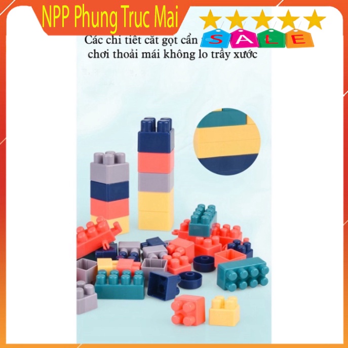 Bộ lego xếp hình 520 chi tiết đồ chơi cho bé lắp ráp - Đồ chơi phát triển tư duy - Đồ chơi lắp ráp cho bé-taobaovnsile