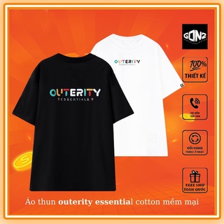  Áo thun form rộng Outerity Rainbow Đen Trắng Ver2.0 áo thun Outerity V2 gonz.brand 