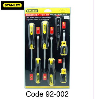 Bộ tô vít 6 cây có từ + bút thử điện điện tử stanley 92-002