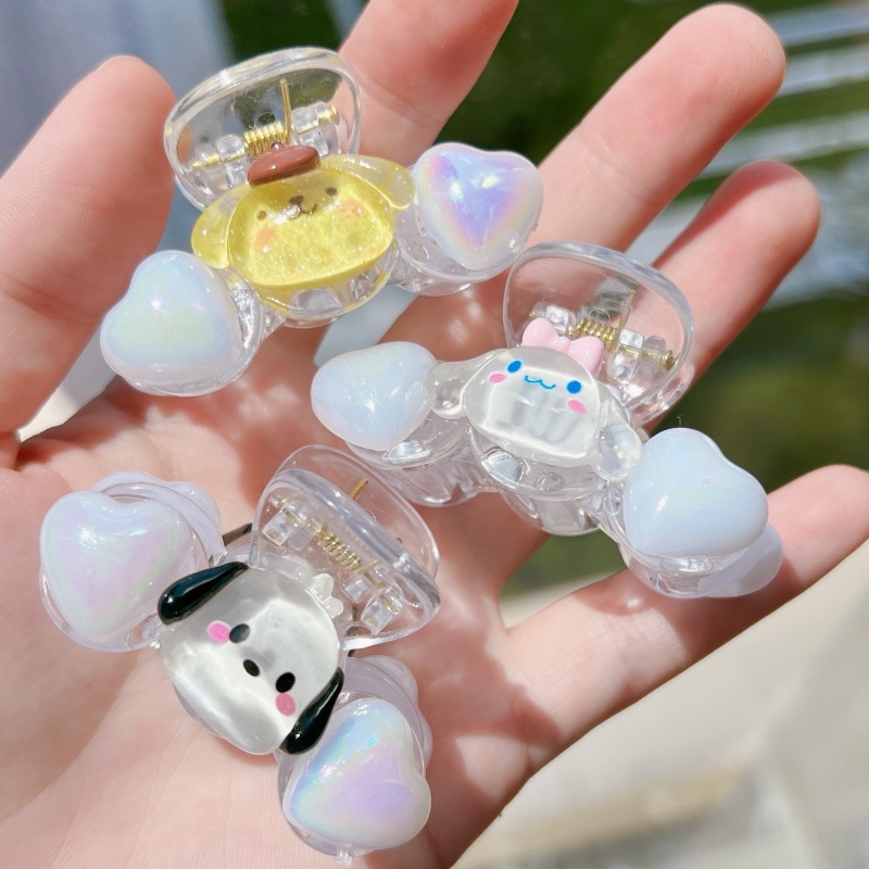 Kẹp Tóc Kim Loại Hình Thỏ / Cá Mập Dễ Thương Phong Cách Hàn Quốc Cho Nữ