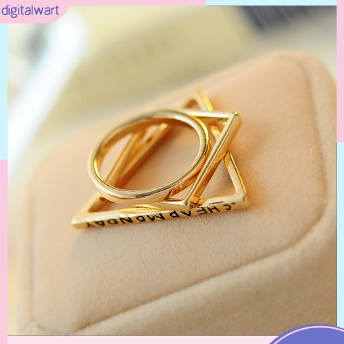 Set 3 nhẫn đeo tay kim loại đáng yêu cho nữ