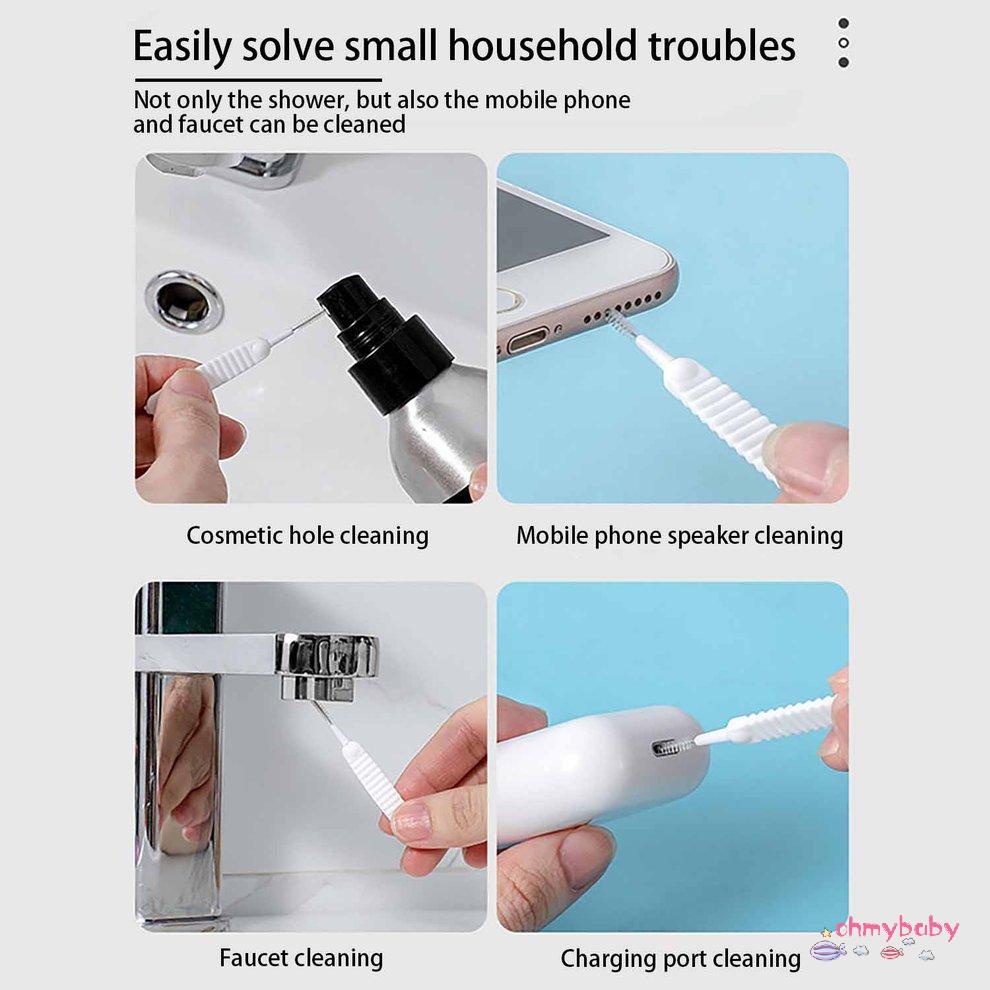 10 cái Đầu vòi hoa sen làm sạch Bàn chải rửa chống tắc nghẽn Bàn chải nhỏ [8/19]