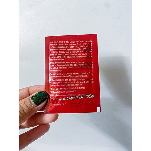 FUNGUS CURE MỸ HỖ TRỢ VẤN ĐỀ SỨC KHỎE CÁ 10G