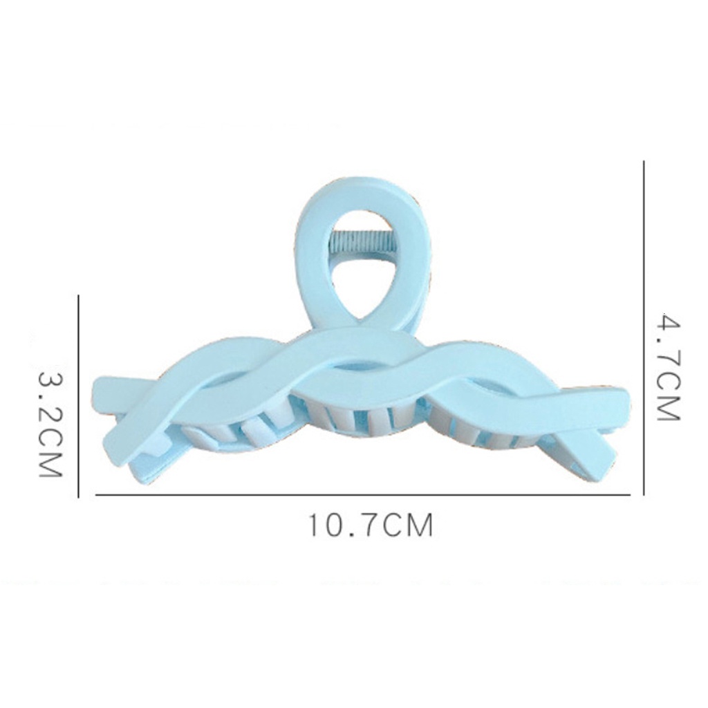 Kẹp, cặp búi tóc vây cá pastel vintage Hàn Quốc nhiều màu xinh xắn dáng xoăn