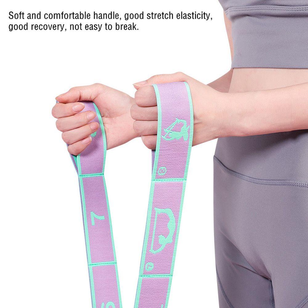 Dây Đai Kháng Lực 8 Ngăn Bằng Polyester Đa Năng Hỗ Trợ Luyện Tập Yoga / Thể Hình / Pilates