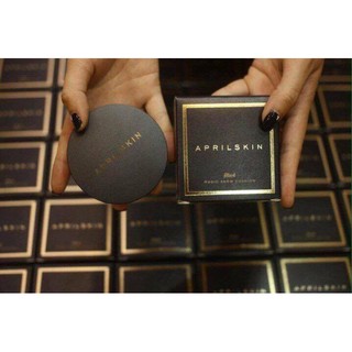 Phấn nước April Skin Black Magic Skin Snow Cushion mẫu mới