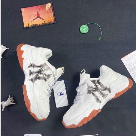 Giày Sneaker NY Đế Nâu Tăng Chiều Cao 4cm Full Size