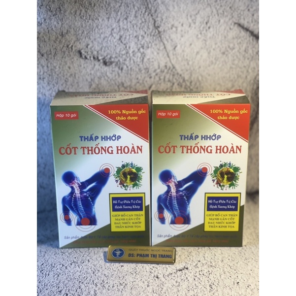 VIÊN UỐNG THẤP KHỚP CỐT THỐNG HOÀN_ hộp 10 gói, Date mới