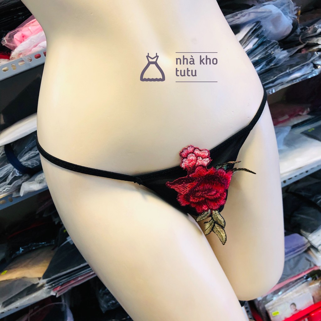 Set đồ lót 2 mảnh thêu hoa hồng TuTu L035