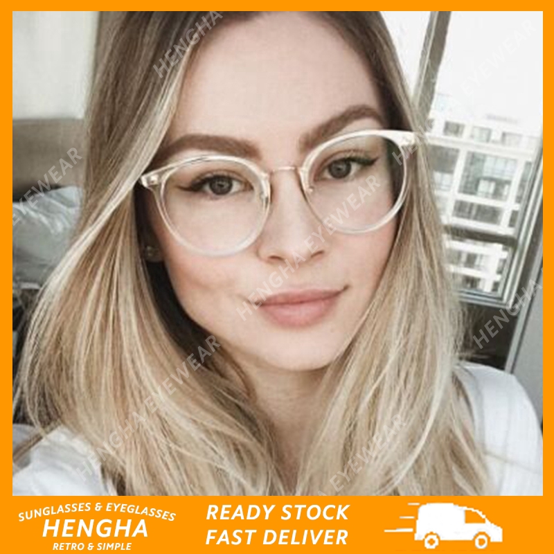 Kính Mắt Mèo Khung To 0-400° Cho Nữ