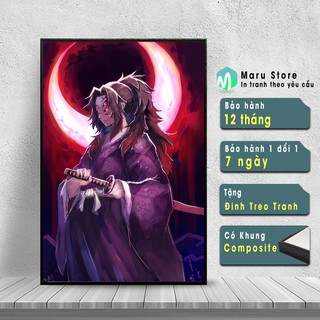 Tranh Canvas Thượng Nhất Trong Thập Nhị Nguyệt Quỷ Kimetsu No Yaiba