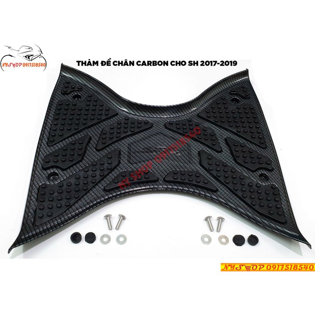 THẢM ĐỂ CHÂN SƠN CARBON HONDA SH 2012 -2016, 2017-2019, SH MODE 2013-2019, AB, LEAD, VISION
