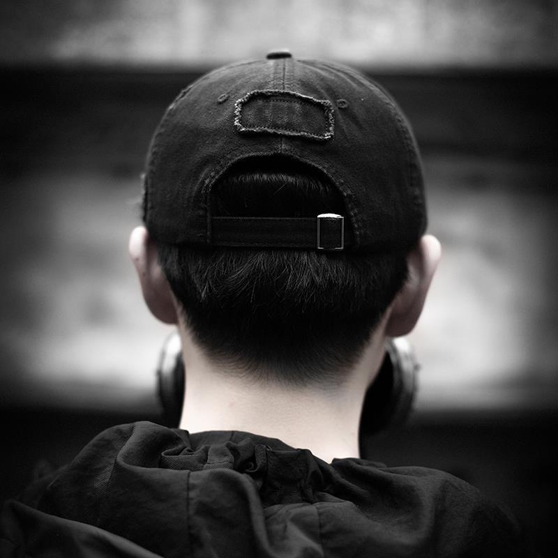 Mũ lưỡi trai AOKANG màu đen phong cách hiphop đường phố thời trang Hàn Quốc