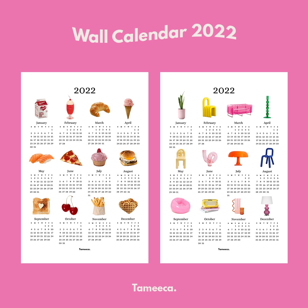 Lịch Treo Tường 2022 / Wall 2022 - Tameeca.