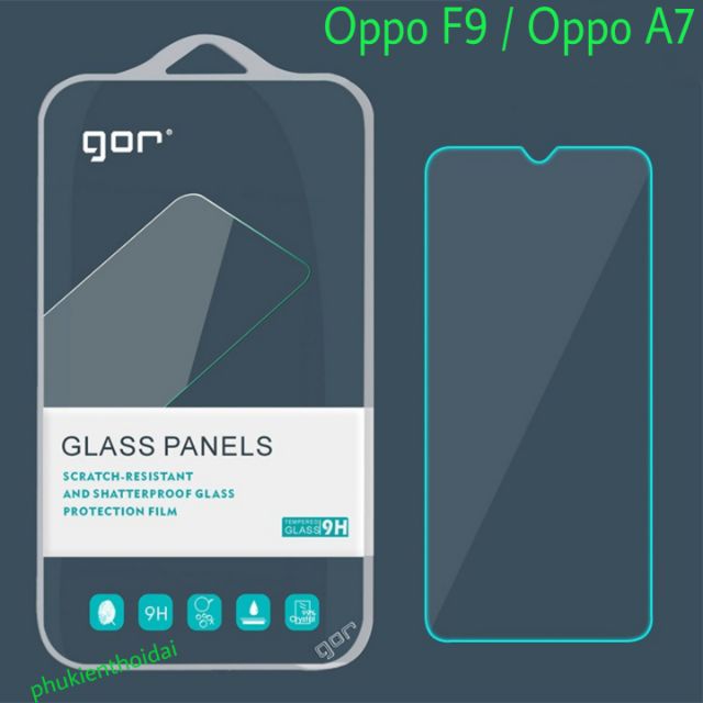 Cường lực Oppo F9 / A7 / Oppo A57 / Oppo A98 5G / Oppo A74 / A95 hiệu Gor trong suốt trơn mượt 9H / 2.5D