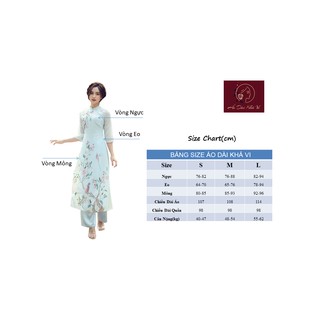 ÁO DÀI CÁCH TÂN HOA MAI TRẮNG, CHẤT LỤA CAO CẤP