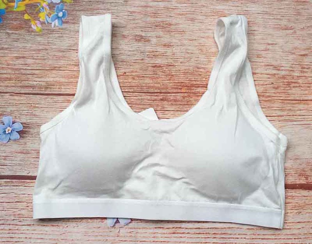 Combo 4 áo lót học sinh màu trắng, áo ngực cho cho bé gái từ 5-14 tuổi