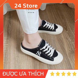 [Sỉ Giày] Giày Sục Nữ Thể Thao N.Y Hot Hit Màu Đen Form Chuẩn Cực Êm Chân
