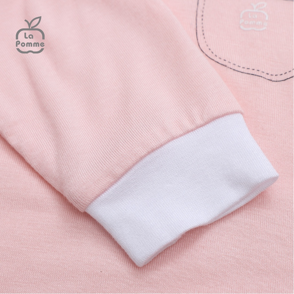 (MUA 3 GIẢM 5%, MUA 5 GIẢM 10%)Bộ Dài Tay La Pomme Cúc Giữa Fun Galaxy - Nâu