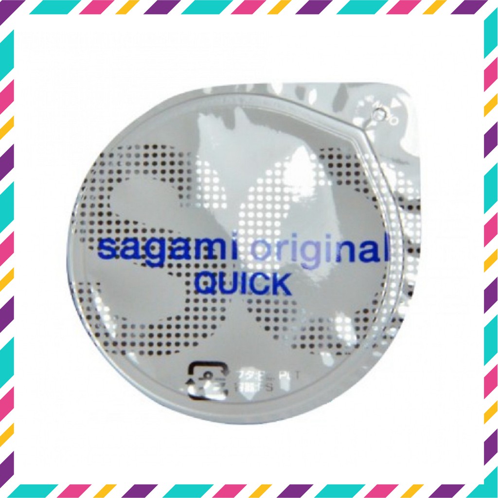 Bao cao su Sagami Original 0.02 mm Quick - Siêu mỏng - Hộp 6 chiếc [Free Ship]