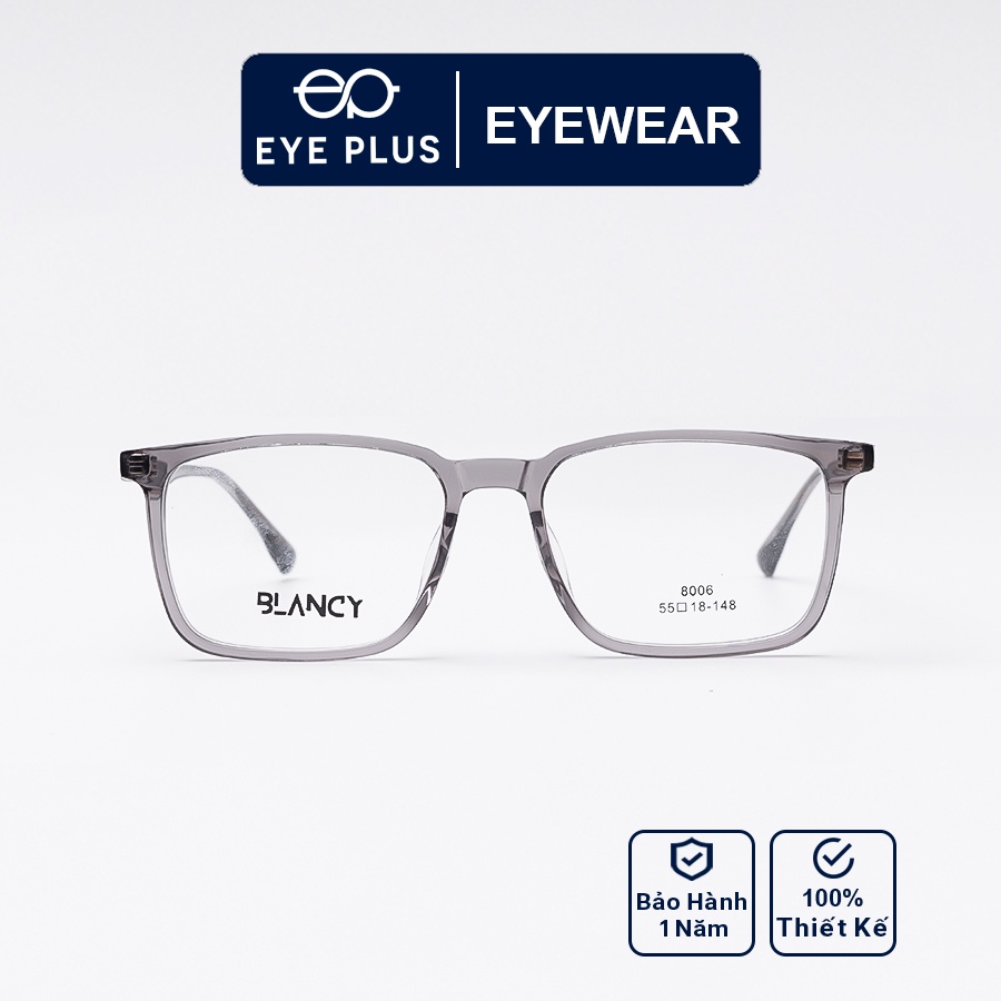 Gọng kính cận nam nữ EYE PLUS dáng vuông to Blancy-8006