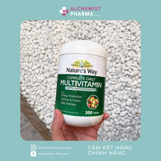 VIÊN UỐNG VITAMIN TỔNG HỢP NATURE'S WAY COMPLETE DAILY MULTIVITAMIN ÚC 200 VIÊN