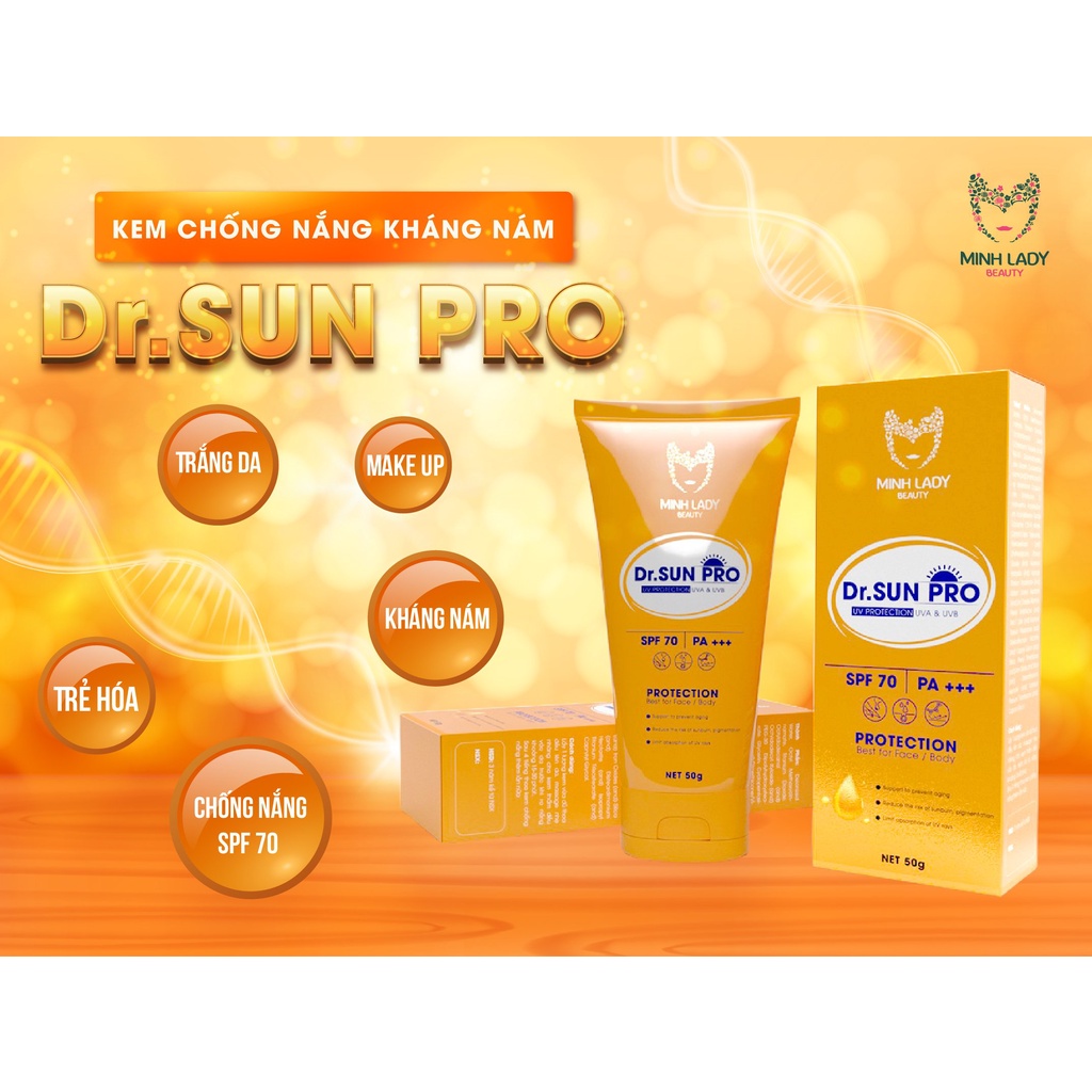 Kem chống nắng Dr.Sun Pro Minh Lady Beauty SPF 50