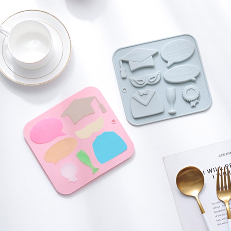 Khuôn Silicone Làm Bánh 7 Ngăn Chủ Đề Tốt Nghiệp