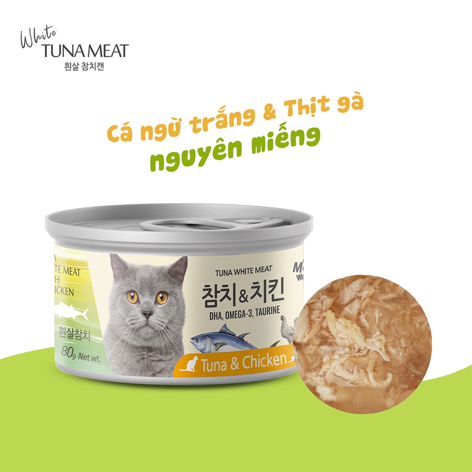 [SIÊU KHUYẾN MÃI] PATE MEOWOW CHO MÈO CÓ 6 VỊ - Lon 80gr