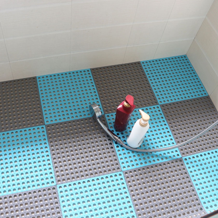 Set 4 / 8 / 12 Thảm Lót Sàn Nhà Tắm 30x30cm Bằng PVC Chống Trượt Tiện Dụng