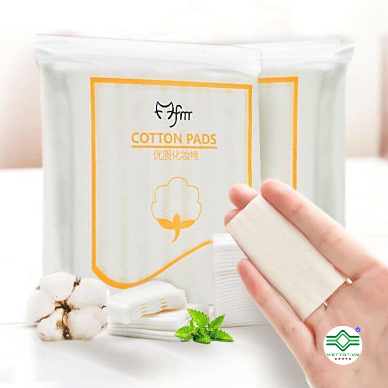 Bông tẩy trang 3 lớp Cotton Pads [Túi 222 miếng] loại 1 VT001-CP