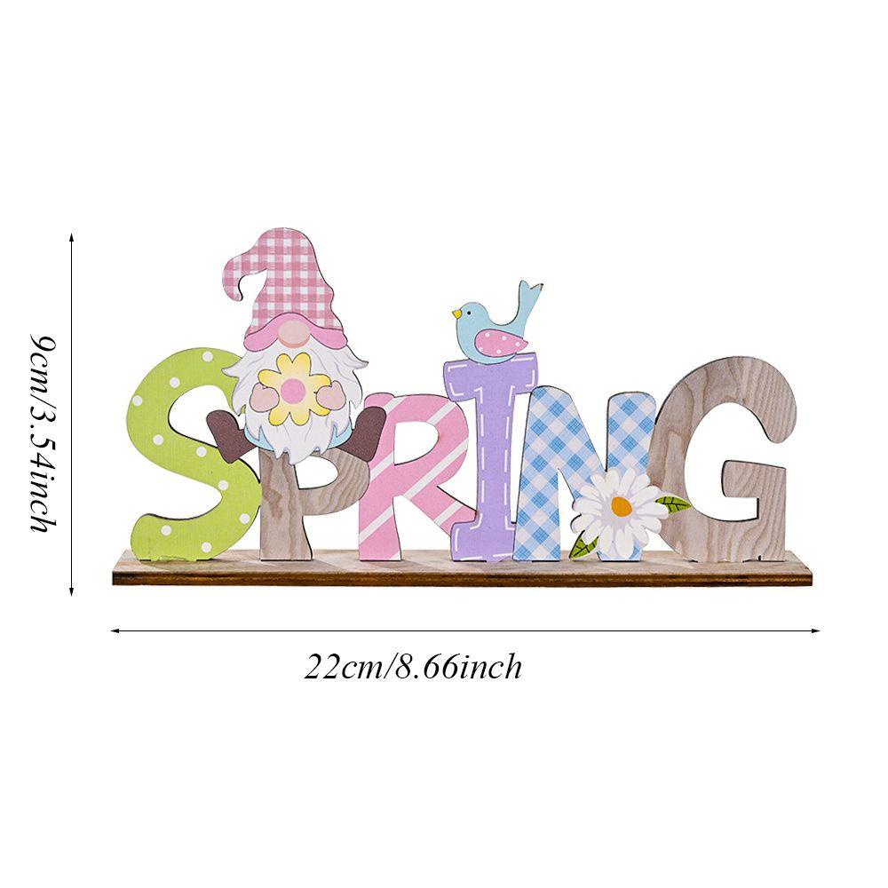 Chữ Gỗ Hình Thỏ Và Chữ Happy Easter Độc Đáo Trang Trí Nhà Cửa DIY