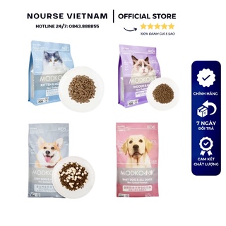 Hạt cho mèo Modko Thức ăn khô cho chó với thịt sấy hỗ trợ tiêu hoá tăng cân NourseVietnam