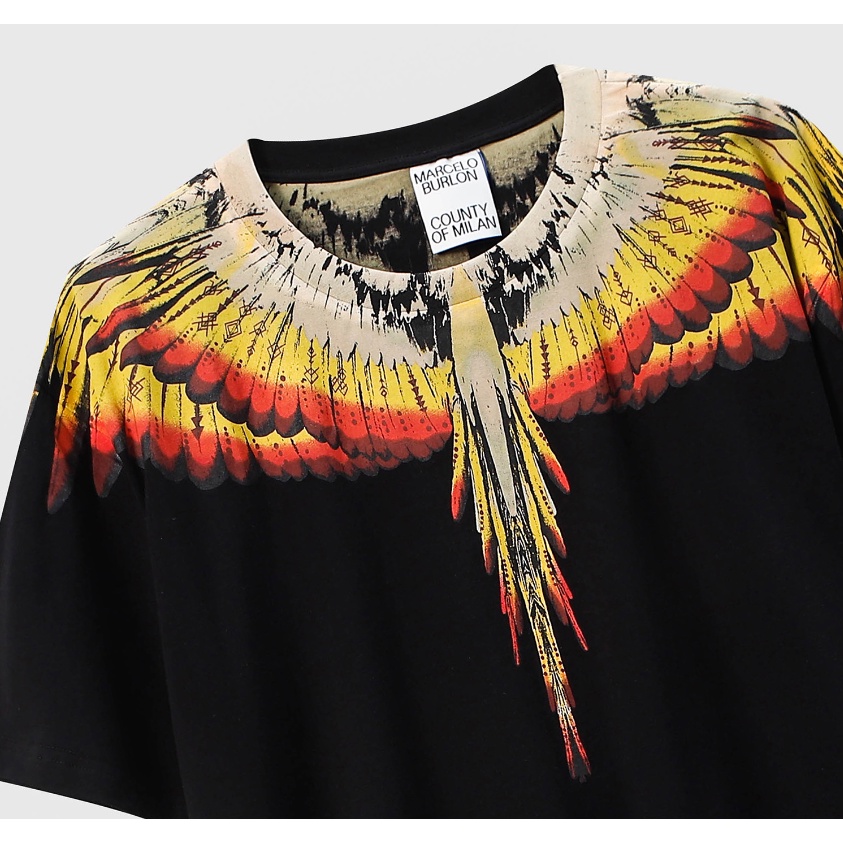 Áo Thun Tay Ngắn In Hình Đôi Cánh Thời Trang