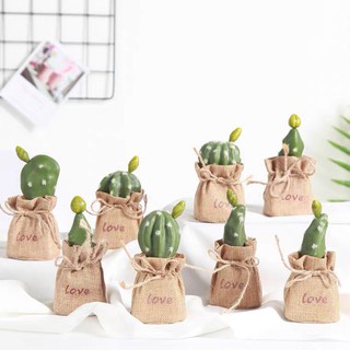 Chậu Cây Xương Rồng Giả Để Bàn Trang Trí [CÓ SẴN]