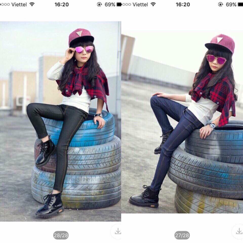 Quần Legging giả Jean dành cho bé gái